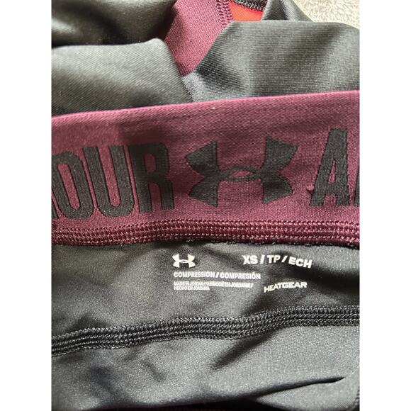 Under Armour Heatgear compression cropped tight Womens XS multicolor - Picture 4 of 5